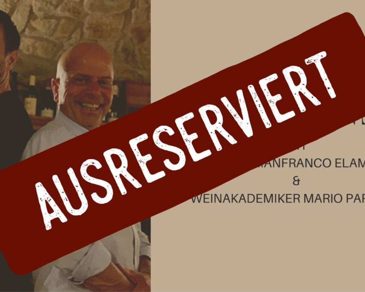 Dinner mit GIANFRANCO ELAMPINI und MARIO PARGGER